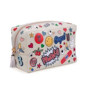BRAND NEW Anya Hindmarch rubber makeup pouch bag